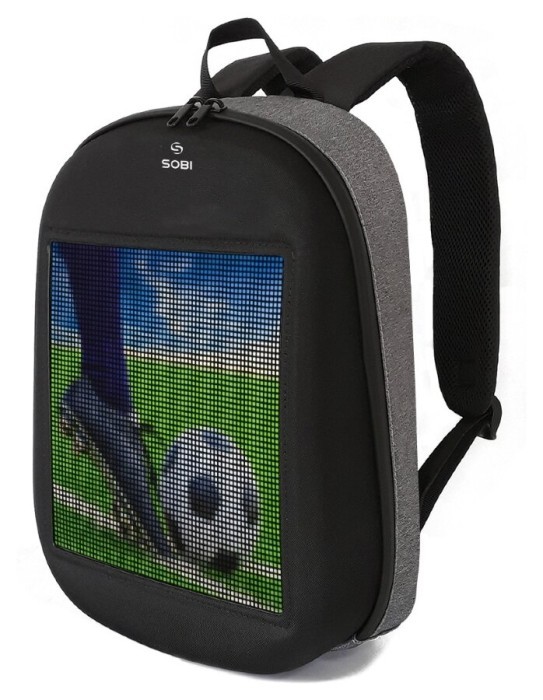 Рюкзак із LED екраном Sobi Pixel SB9702 Gray