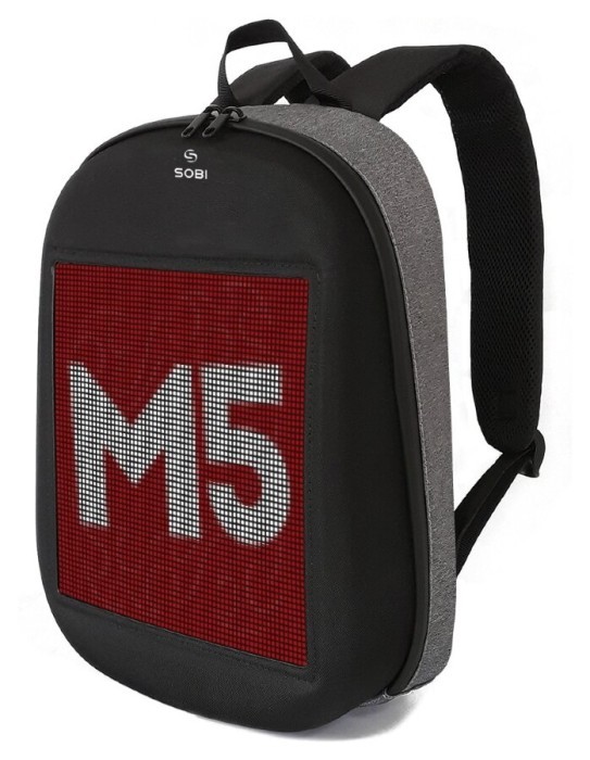 Рюкзак із LED екраном Sobi Pixel SB9702 Gray