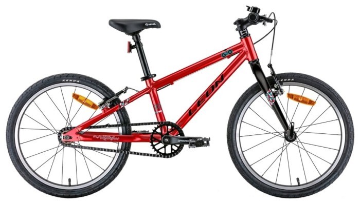 Велосипед 20" Leon GO Vbr 2022 (червоний з чорним), укр, укр