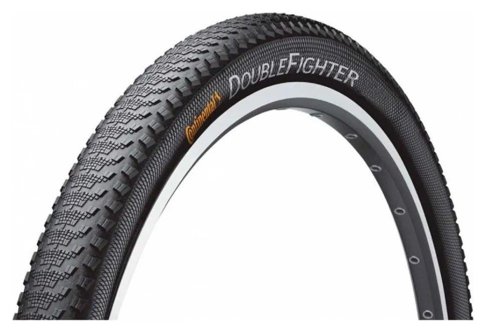 Покришка Continental Double Fighter III, 27.5 " x2.0, 50-584, Чорна, не складна, світловідбиваюча, Sport, 845гр. (SPT_101287)