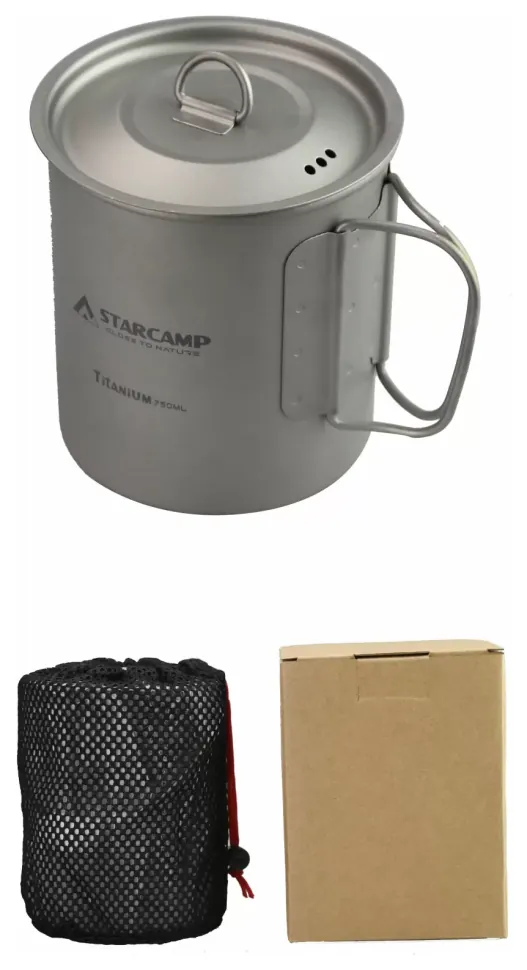 Кружка титанова Starcamp 750 мл HX-TK10 titanium (VTG_SC142)