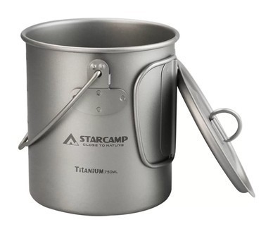 Кружка титановая Starcamp 750 мл HX-TK10 titanium