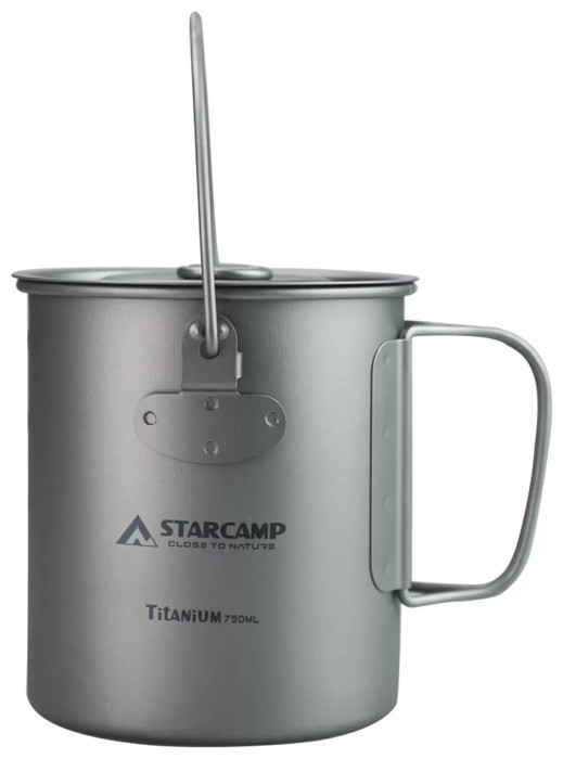 Кружка титановая Starcamp 750 мл HX-TK10 titanium