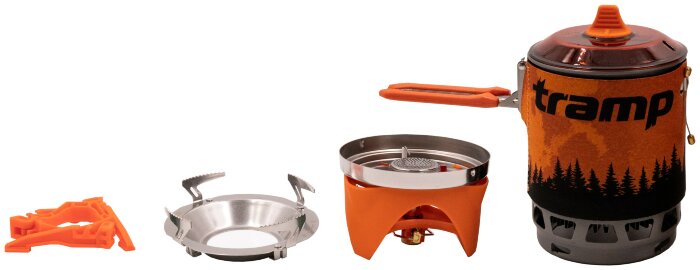 Система для приготування їжі Tramp 0,8л orange UTRG-049, укр, укр