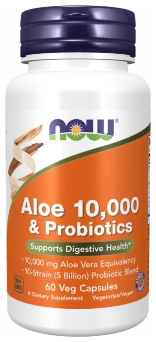 Aloe Vera 10000 & Probiotics - 60 vcaps (Без этикетки)