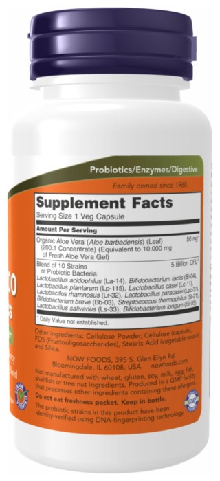 Aloe Vera 10000 & Probiotics - 60 vcaps (Без этикетки)