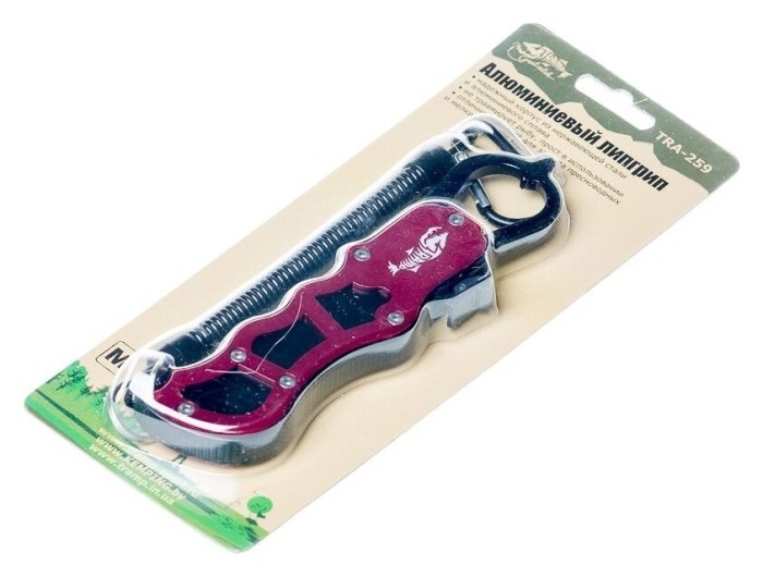 Липгрип Tramp алюминиевый, M (TRA-259) красный 16,5 см