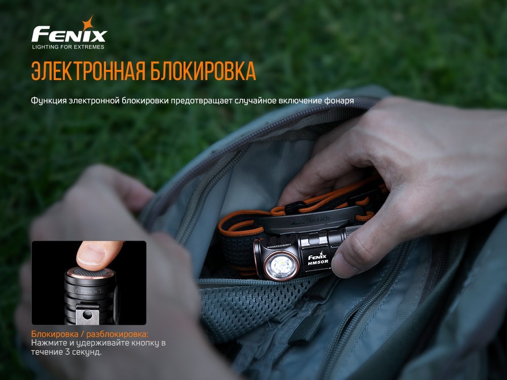 Фонарь налобный Fenix HM50R V2.0