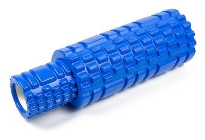 Масажний ролик EasyFit Grid Roller Double 33 см Синій