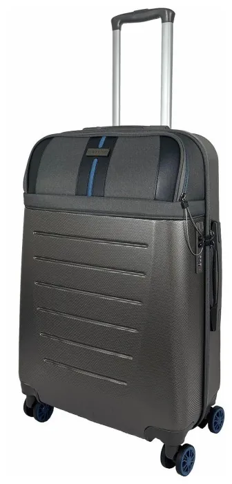 Валіза Semi Line 24" (M) Dark Brown/Blue Line (T5736-2)