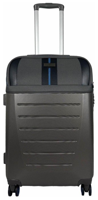 Валіза Semi Line 24" (M) Dark Brown/Blue Line (T5736-2)
