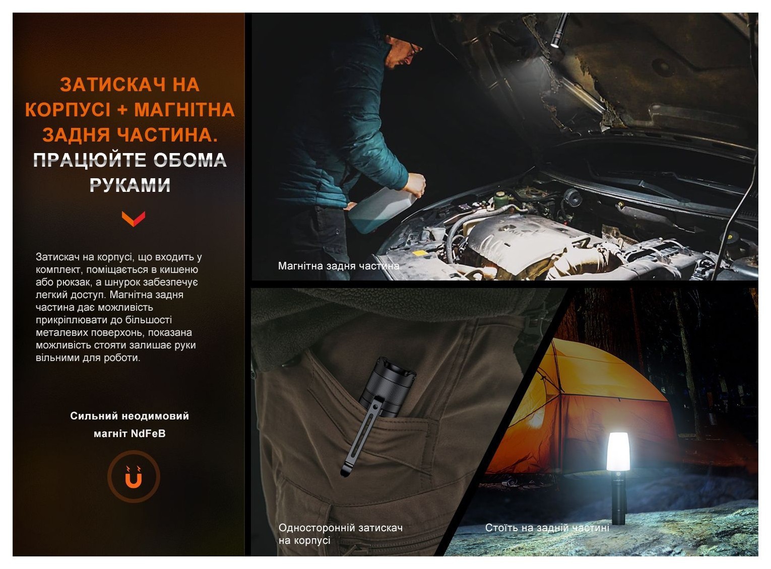 Ліхтар ручний Fenix E35R, укр, укр