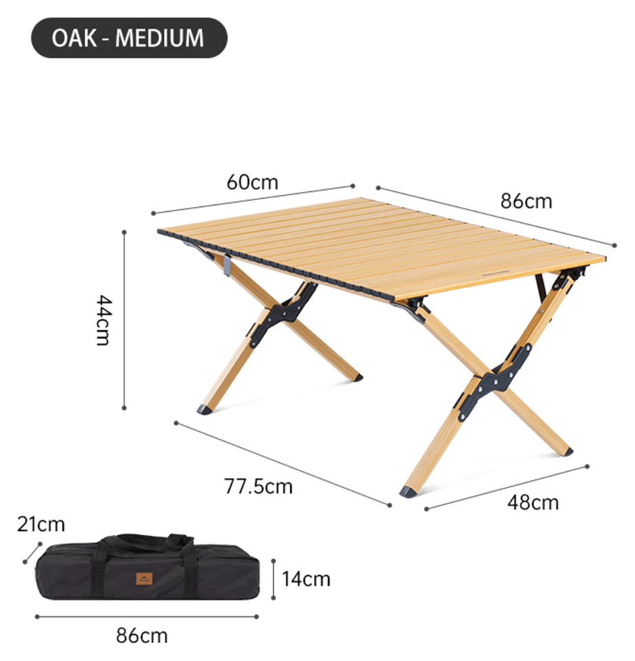 Розкладний стіл Naturehike CNK2300JU010 розмір M, алюміній, бежевий