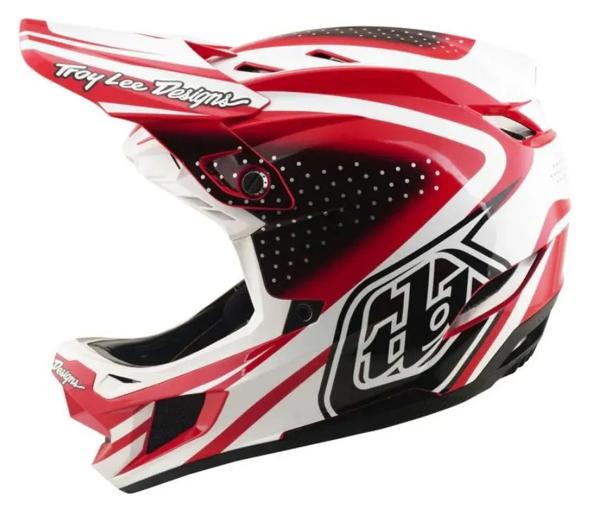 Вело шолом TLD D4 POLYACRYLITE HELMET; THE LINE [FIRE / WHITE] XL (OBOD_174047015)