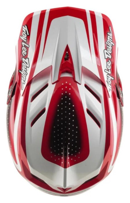Вело шолом TLD D4 POLYACRYLITE HELMET; THE LINE [FIRE / WHITE] XL