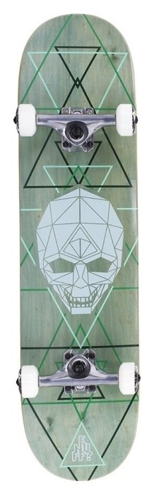 Скейтборд Enuff Geo Skull green, укр, укр