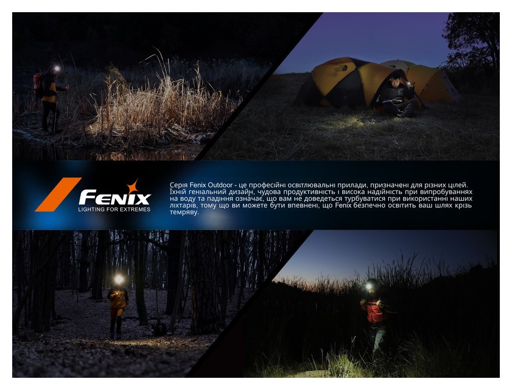 Ліхтар налобний Fenix HL12R V2.0 сірий, укр, укр