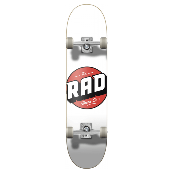RAD Скейтборд Logo Progressive Complete Skateboard 8" - White, укр, укр