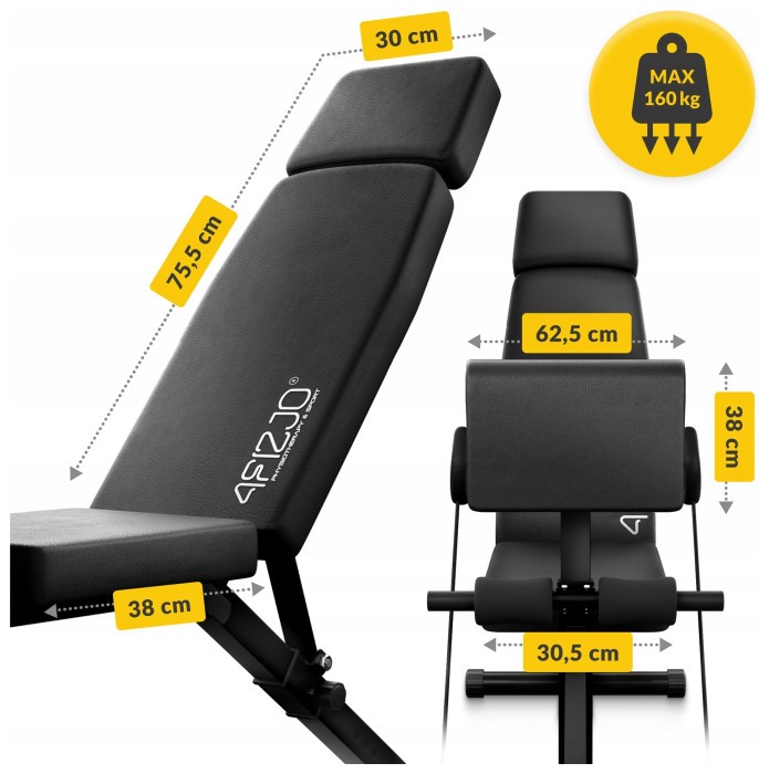 Скамейка для тренировок 4FIZJO Pro универсальная, с партой Скотта Black (P-5905973405119)