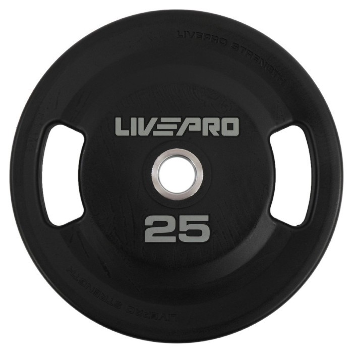 Блинчики диски полиуретановые 2 Handle металлическая втулка LiveUp LP8337-25 ø51мм 25кг черный