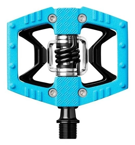 Педалі для велосипеда Crankbrothers DOUBLE SHOT 2 Black/Silver/Blue (16006) (Блакитний, Сріблястий, Чорний)