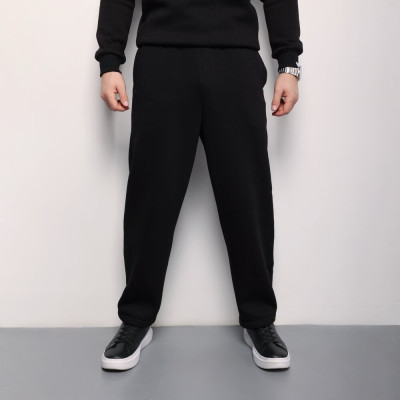 Джогеры мужские тринитка начес черные. Джогеры мужские Pobedov Move черные.