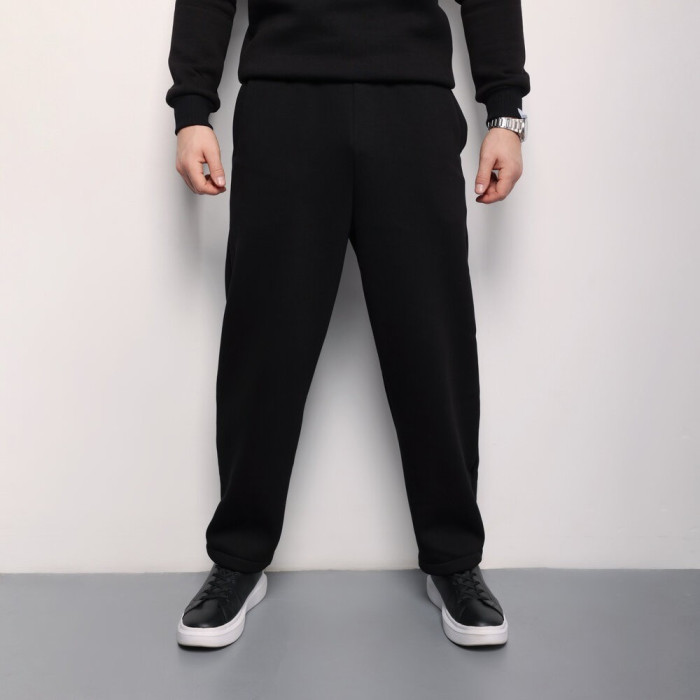 Джогеры мужские тринитка начес черные. Джогеры мужские Pobedov Move черные.