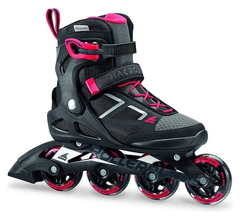 Роликові коньки для дорослих Rollerblade MACROBLADE 80 W 36.5 (6US) 230мм Black/pink (07847200 7Y9) (230мм)
