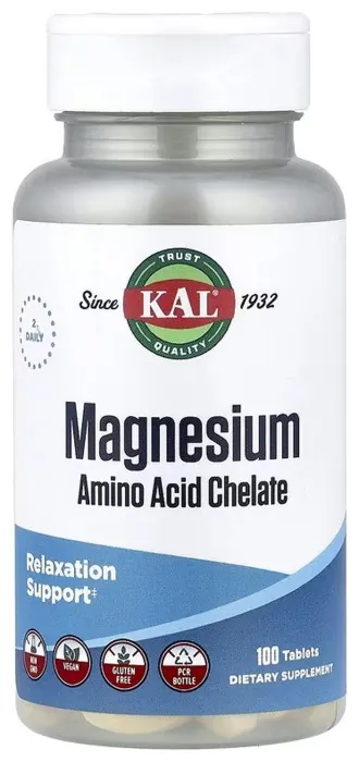 Magnesium Amino Acid Chelate 220mg - 100 tabs