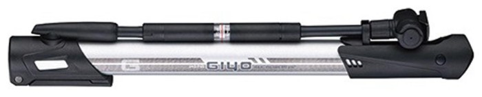 Насос міні підлоговий GIYO GM-641 Алюміній в пластику сірий 140psi з манометром AV/FV AM (брендоване пакування), укр, укр