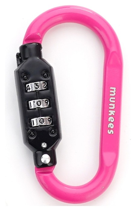 Munkees 35931 карабин Combi Lock Carabiner D-Shape magenta