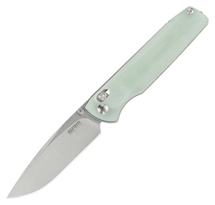 Нож складной SRM Terrier 258L-GC, полупрозрачный зеленый