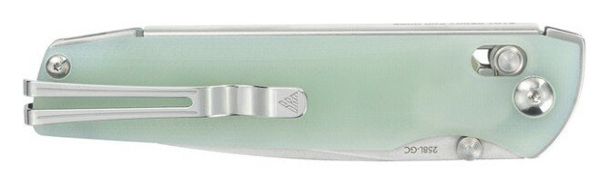 Нож складной SRM Terrier 258L-GC, полупрозрачный зеленый