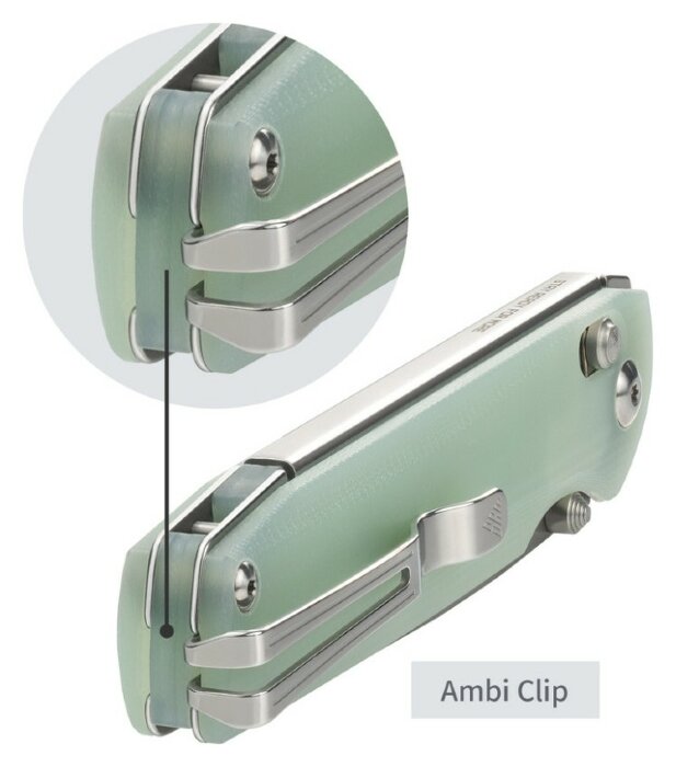 Нож складной SRM Terrier 258L-GC, полупрозрачный зеленый