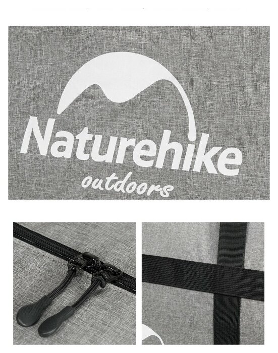 Сумка-баул для хранения портативная Naturehike NH17S021-M, 45 л, серый