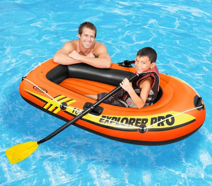 Лодка надувная Intex Explorer Pro 100 160 x 94 x 29 см, оранжевая