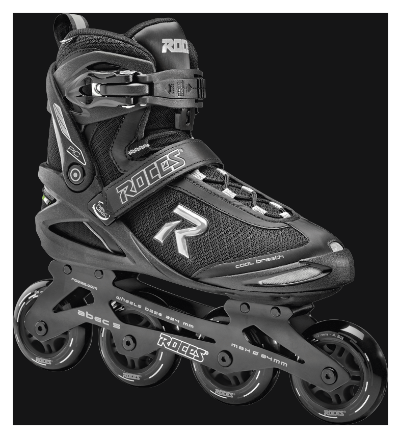 Роликові ковзани Roces PIC /чорно-сірий/ 42