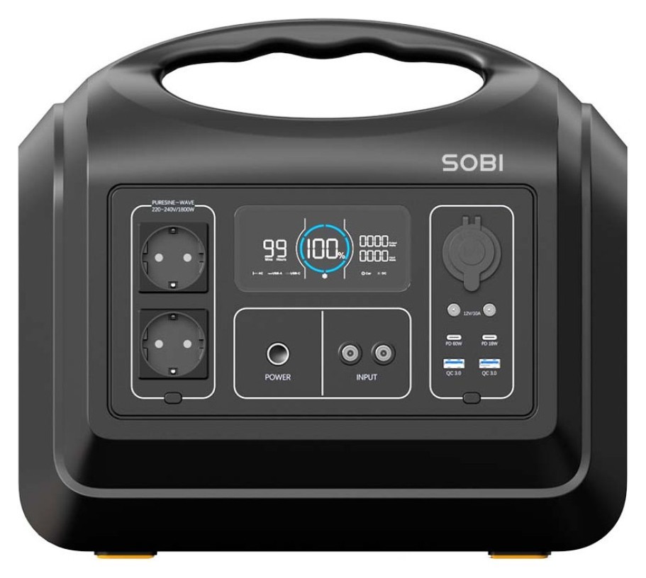 Портативна зарядна станція Sobi 1800W (465000mAh; 1488Wh)