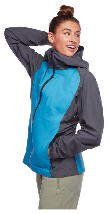Женская женская куртка Black Diamond Highline Shell, S - Fjord Blue/Anthracite