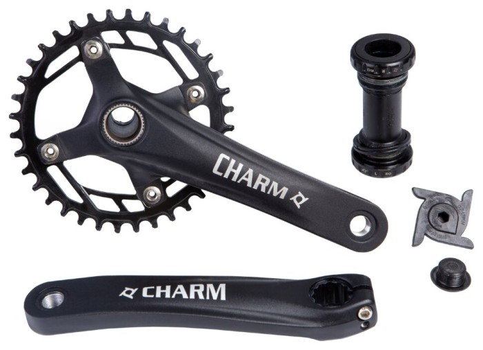 Шатун AL L170мм 36T PROWHEEL CHARM-36-TT с интегрирован. осью (черн.) 