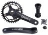 Шатун AL L170 мм 36T PROWHEEL CHARM-36-TT с интегрирован. осью (черн.) Фото - 1