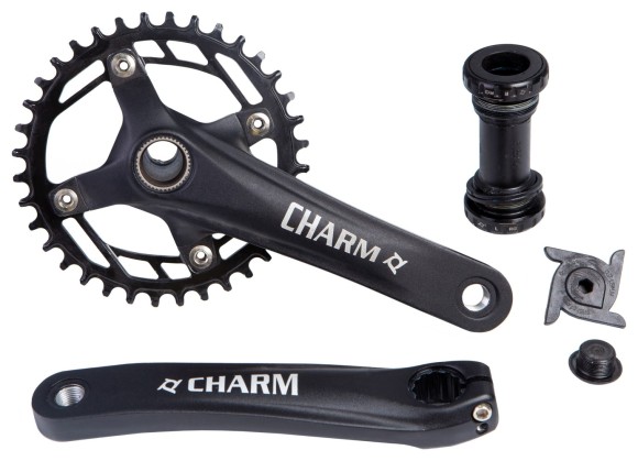 Шатун AL L170 мм 36T PROWHEEL CHARM-36-TT с интегрирован. осью (черн.)