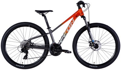 Велосипед AL 27,5" Leon XC 105 DD CS рама-13" оранжевый с серебристым 2025