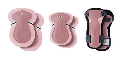 Комплект захисний дитячий GLOBBER, рожевий, для дитини 25-50кг, укр, укр