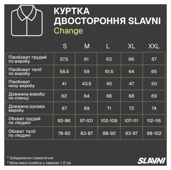 Куртка плащівка Slavni чорно-сіра, Весняна двостороння куртка Slavni Change чорно-сіра, укр, укр