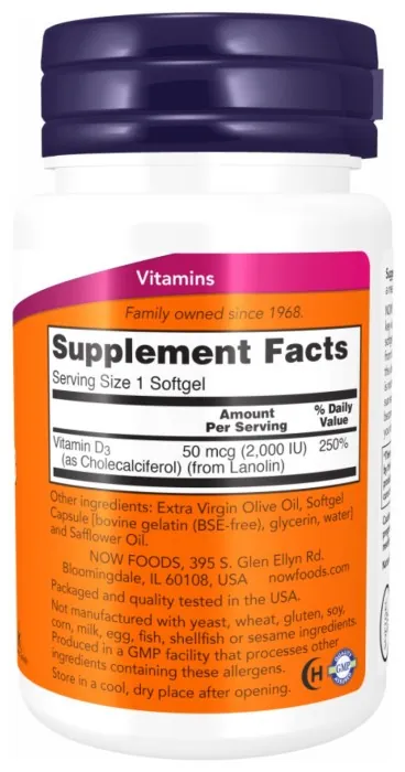VIT D-3 2000 IU - 120 sgels
