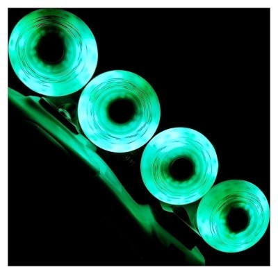 Колесо для роликов, светящиеся Flying Eagle Lazerwheelz Green 80 мм