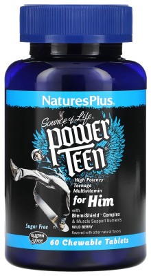 Power Teen His Chewable - 60 tabs