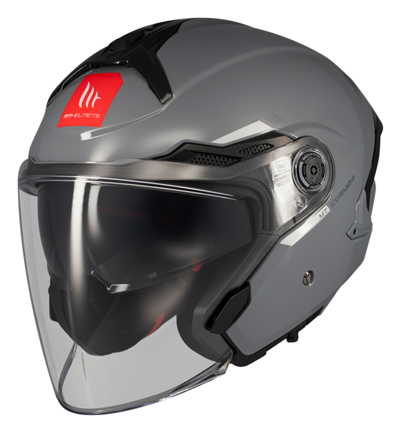 Мотошолом MT Cosmo SV Solid Gloss Grey A2 M
