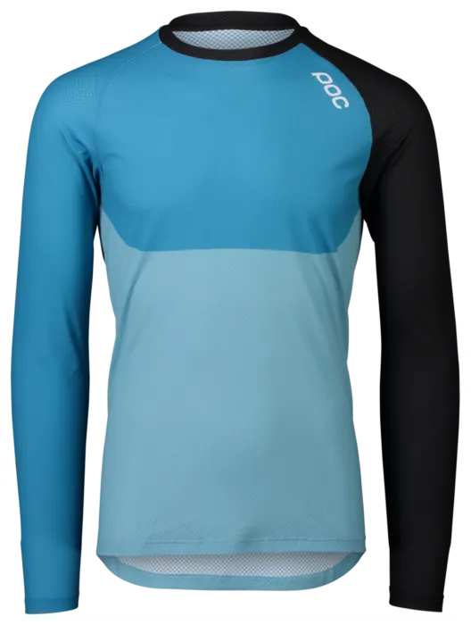 Джерси POC MTB Pure LS Jersey, Uranium Black/Basalt Blue/Lt Basalt Blue, S